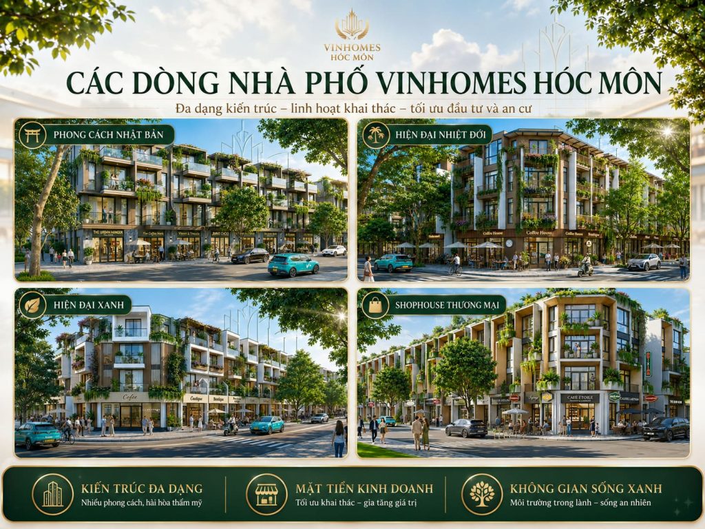 phong cách thiết kế vinhomes hóc môn
