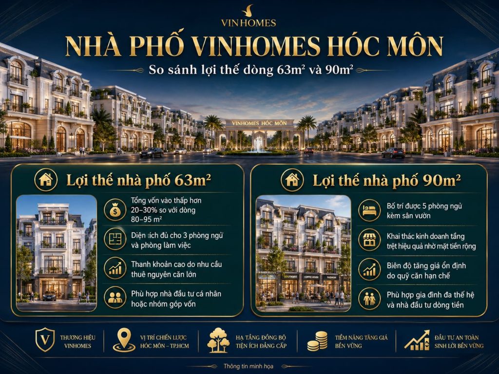 thiết kế Nhà phố Vinhomes Hóc Môn