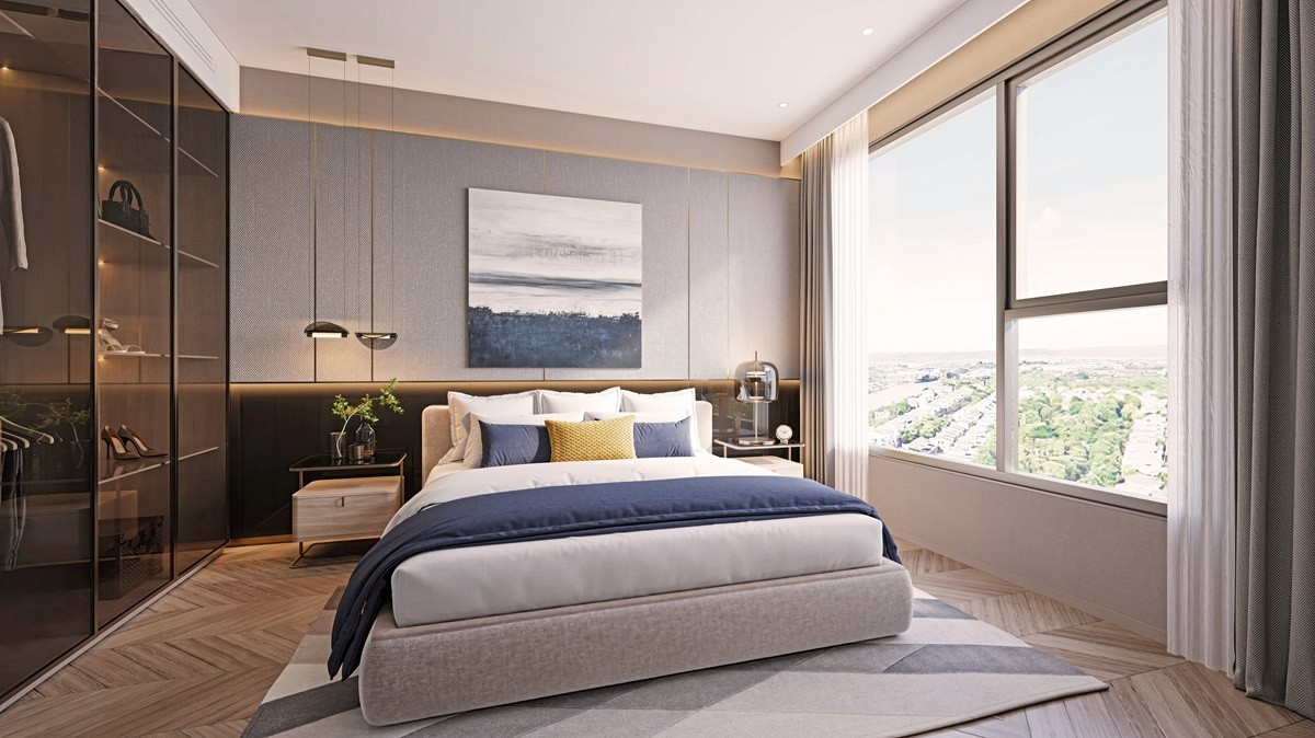 thiết kế nội thất căn hộ Vinhomes Hóc Môn