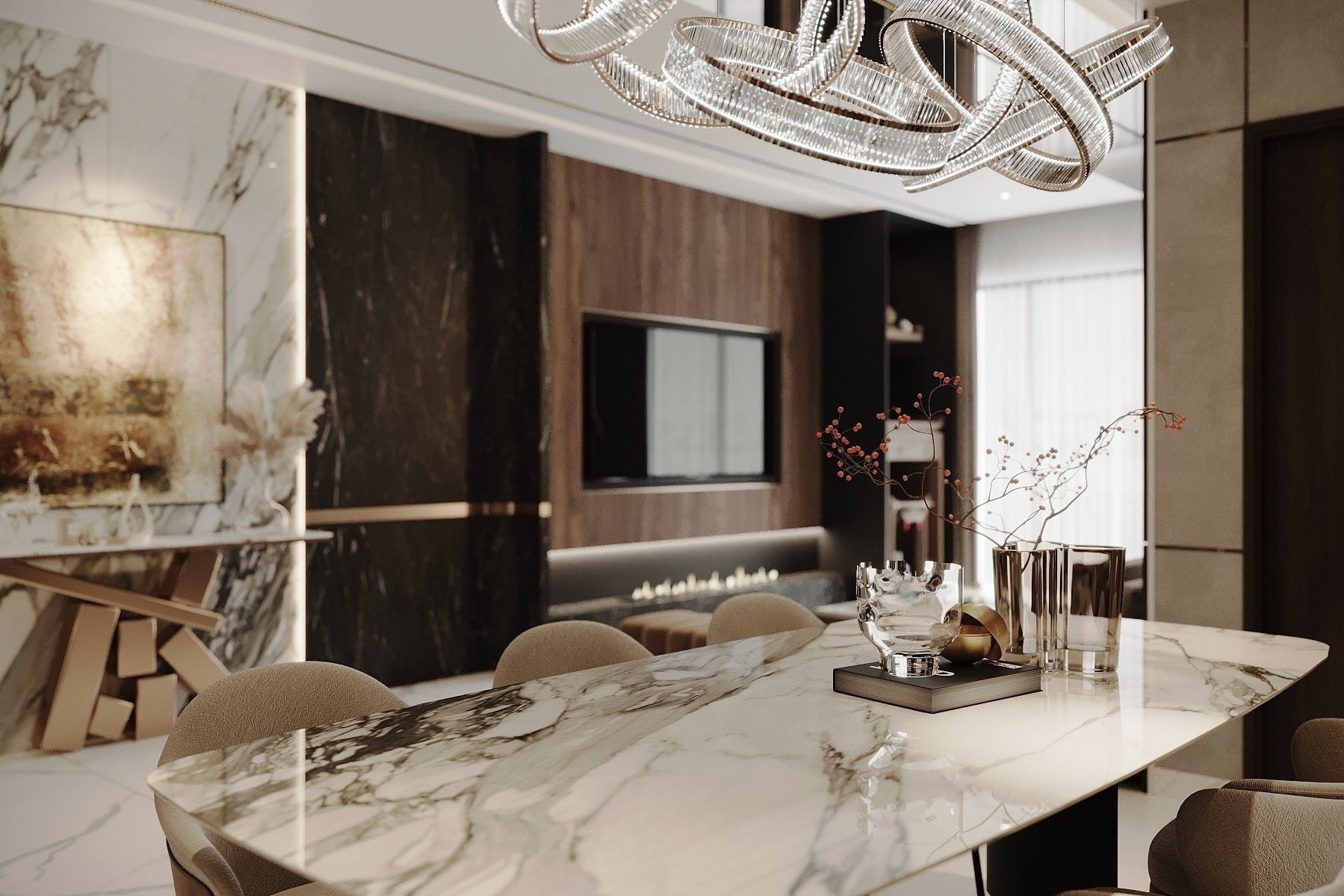 thiết kế nội thất vinhomes hóc môn