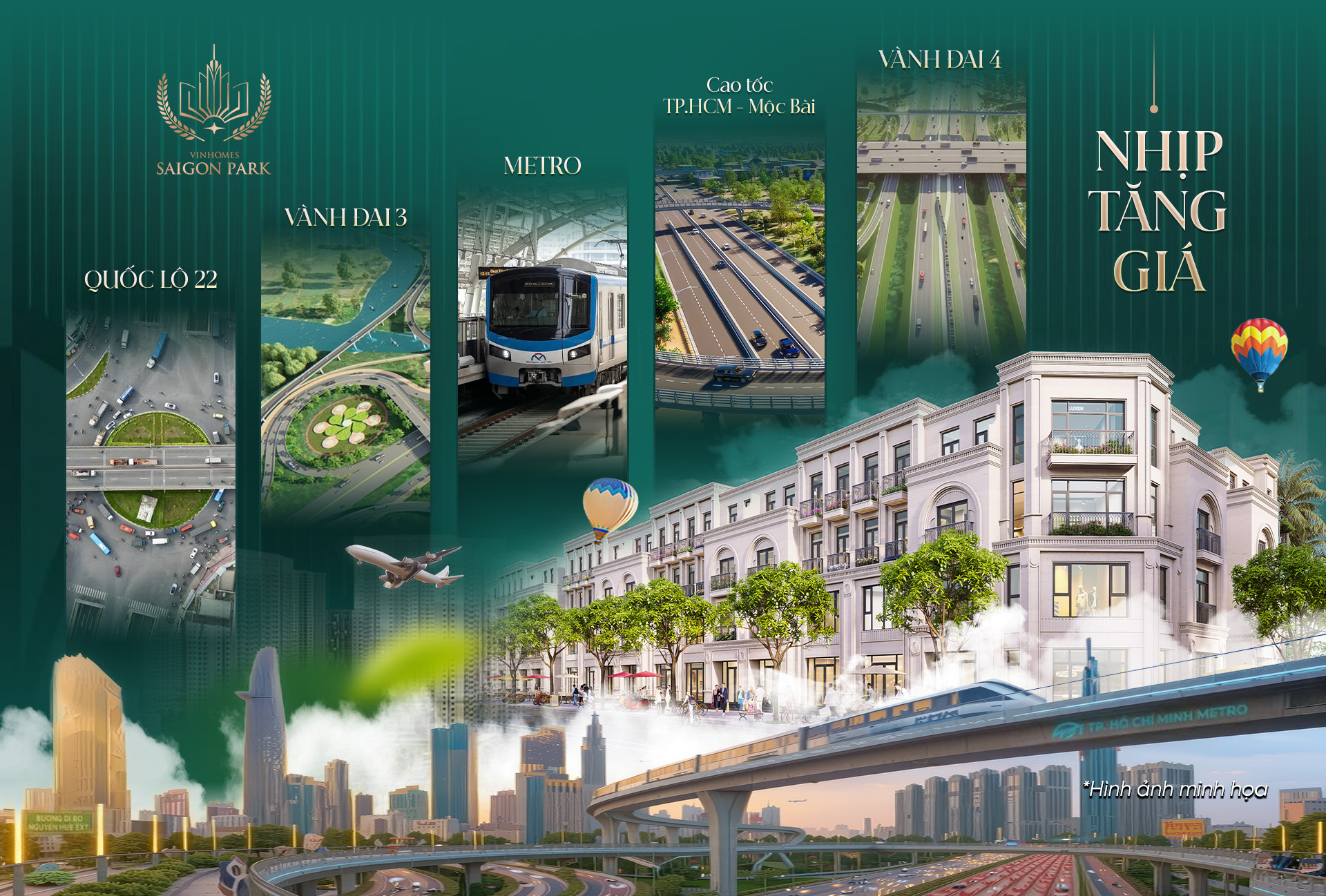 hạ tầng giao thông vinhomes hóc môn