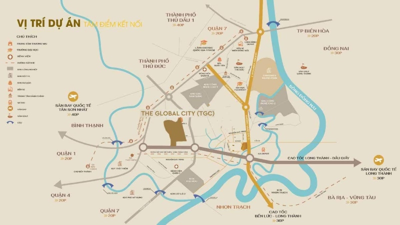 so sánh vinhomes hóc môn và The Global City