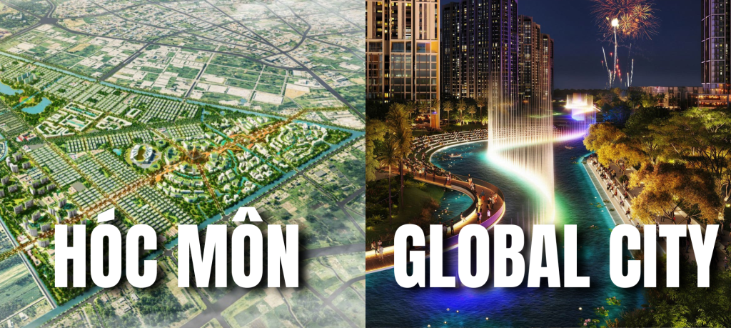 so sánh vinhomes hóc môn - the global city