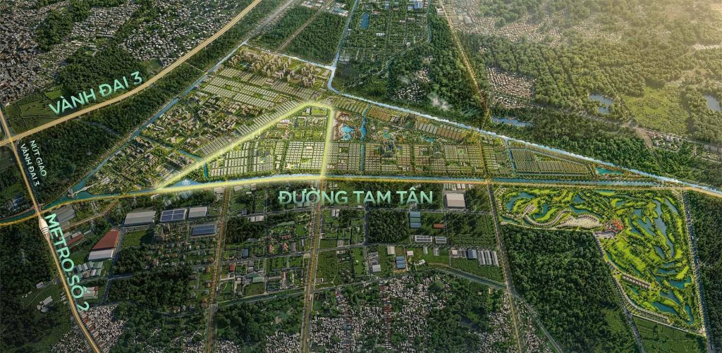 vị trí Công viên Quốc tế – Global Park - Vinhome Hóc Môn