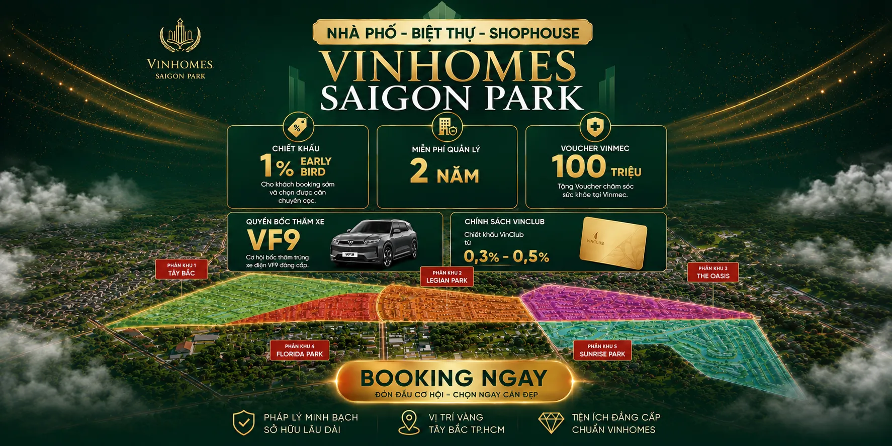 Dự án Vinhomes Hóc Môn - cập nhật bảng giá và chính sách mới nhất Vinhomes Saigon Park