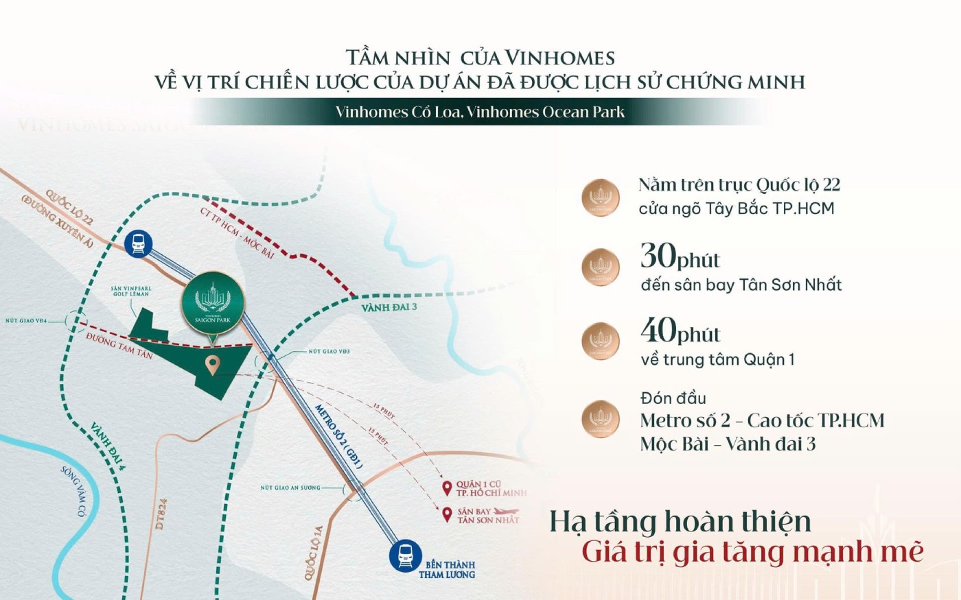 vị trí Vinhomes Hóc Môn