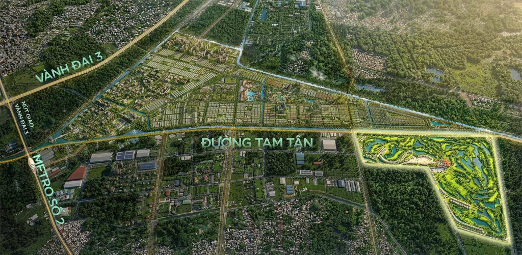 vị trí Phân khu Golf Park